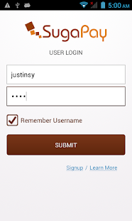 SugaPay Customer Screenshots 1