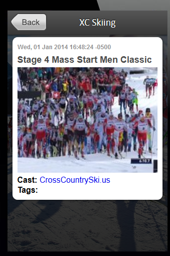 iXC Skiing Screen 2