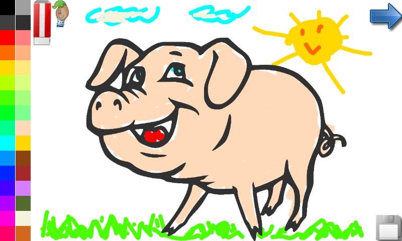 Coloring Book: the Farm! Screen 2