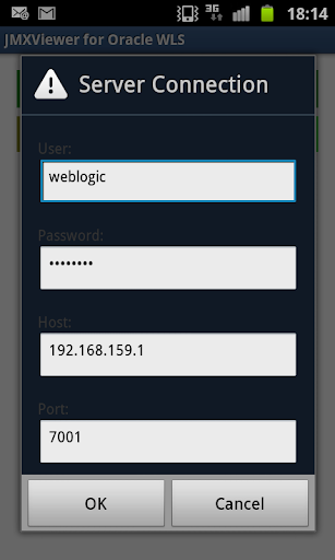 WLS JMXViewer for Android
