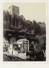 Huis op de flanken van het Alhambra in Granada