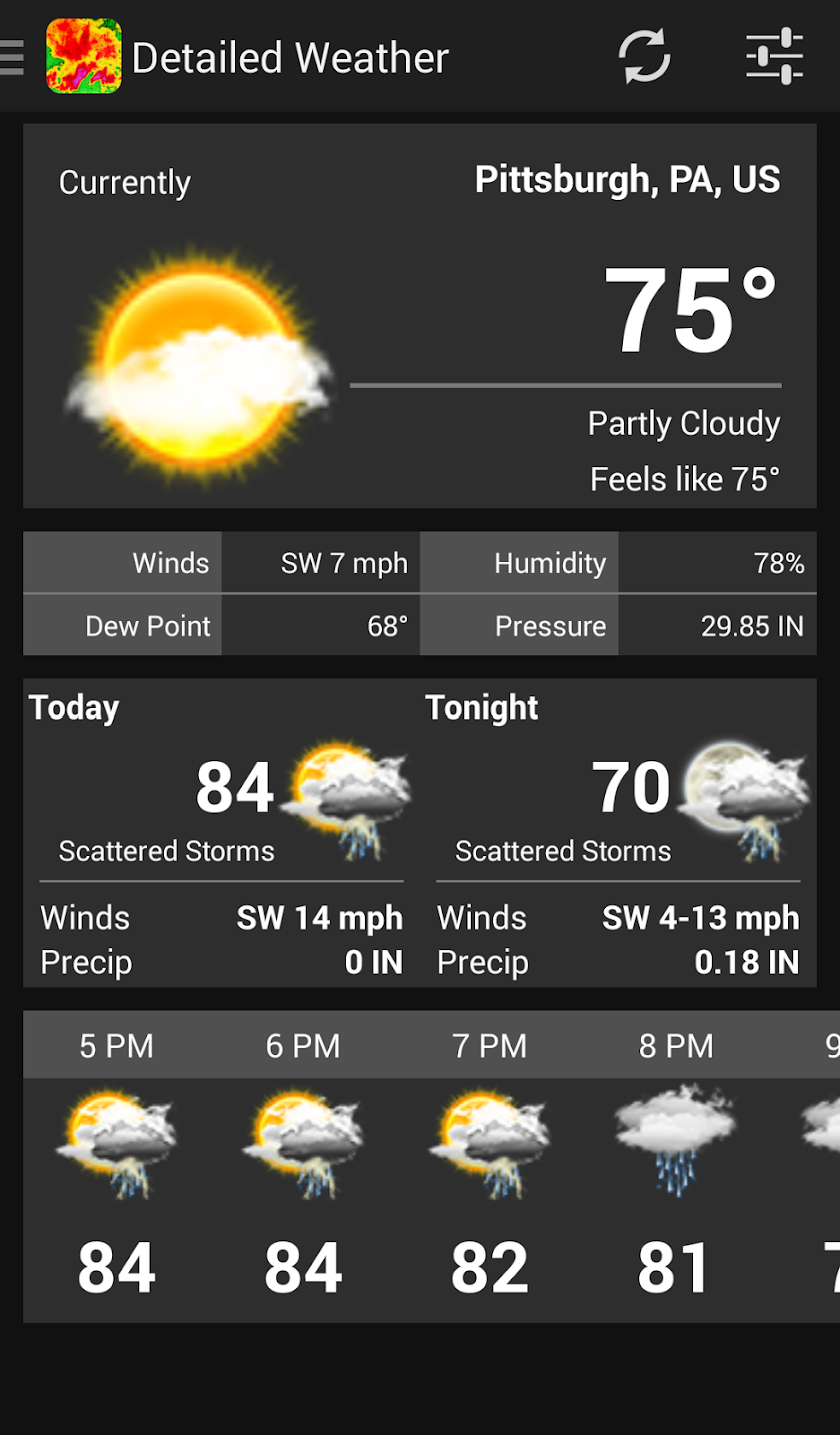 NOAA Radar Plus Screen 3