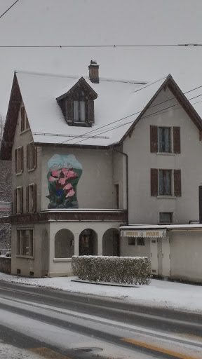 Alpenrose Wandmalerei