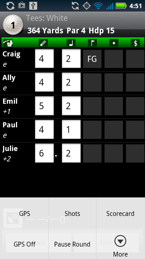 Android application IntelliGolf Premium: Golf GPS screenshort