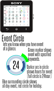 Calendar for SmartWatch2