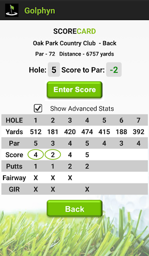 Golphyn.com Scorecard App