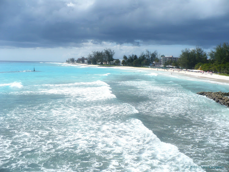 Accra Beach on the south coast of Barbados.