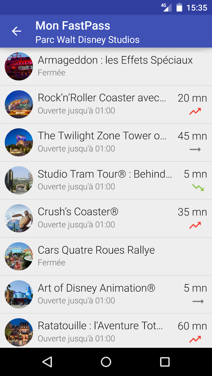 My FastPass (Paris) Screen 3