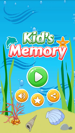 Kids Memory Game - Sea Animals