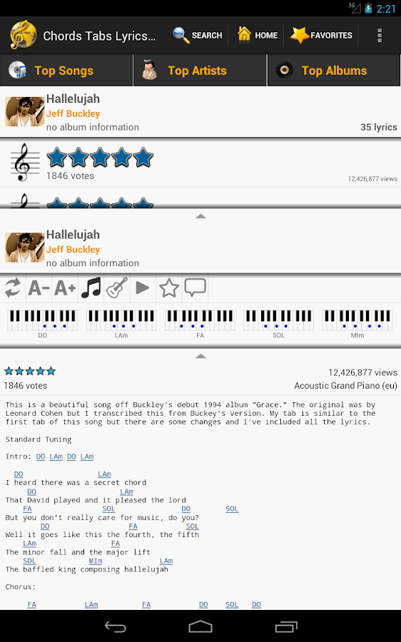 Lyric grand piano lyrics : Chords Tabs Lyrics Light - Android Apps on Google Play