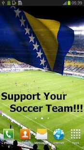 3D Bosnia Flag Live Wallpaper Screenshots 2