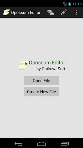 Opossum Editor