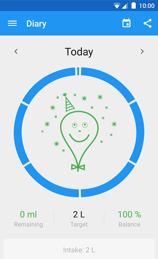 Hydro Coach - drink water - screenshot