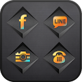 BlackSwitch icon theme Apk