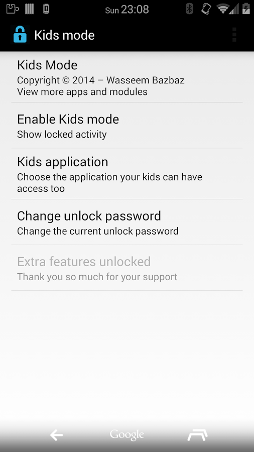 Kids Mode Unlocker - screenshot