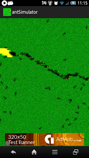 蟻の行列 シミュレーション