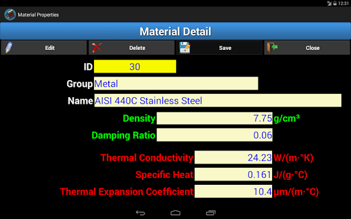 【免費工具App】Material Properties-APP點子