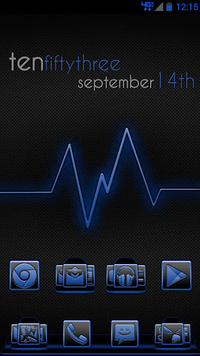 Serenity Launcher Theme Blue