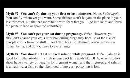 Pregnancy Lists