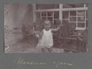 Portret van Klaas Kleiterp als eenjarige baby in Nederlands Indië