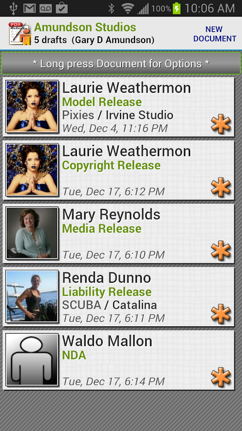 Android application Release Lackey - Signable Docs screenshort