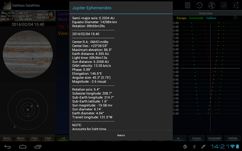 Galilean for Tablets Screen 3