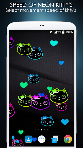 【免費個人化App】Neon Lily Kitty Live Wallpaper-APP點子