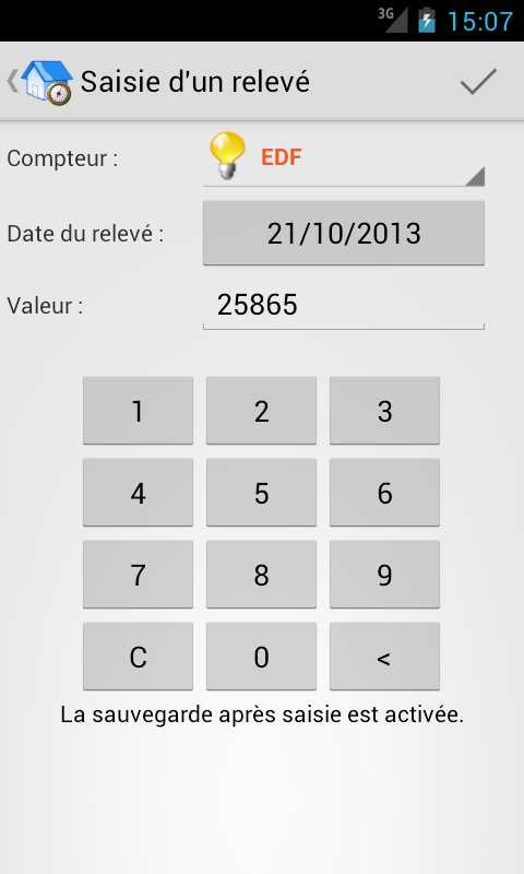 Relevés De Compteurs Full Screen 3