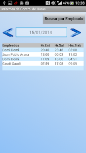 Informes Control de Horas NFC Screenshots 7