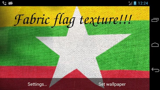 3D Myanmar Flag LWP + Screenshots 7