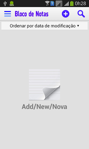 Bloco de Notas Lista - NotePad