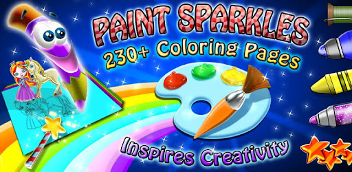 Paint Sparkles Coloring Book -  apk apps