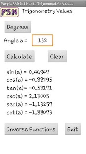 PSN Trigonometry Calculator Screenshots 2