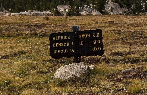 Kerrick Canyon Trail Marker