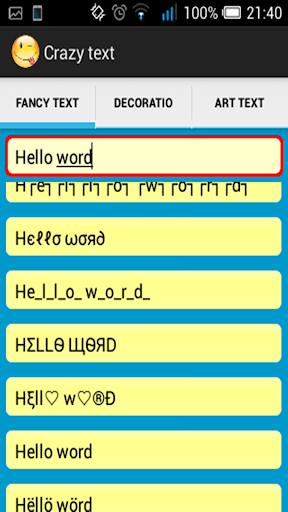 Crazy Text maker