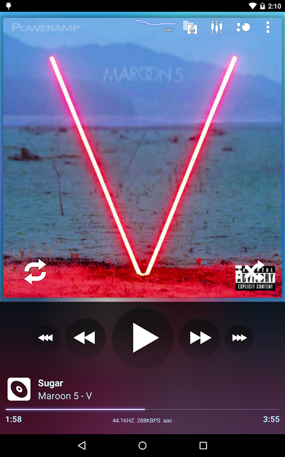 Poweramp Music Player (Trial) - screenshot