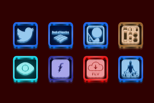 Murano Glass Icon Pack Theme