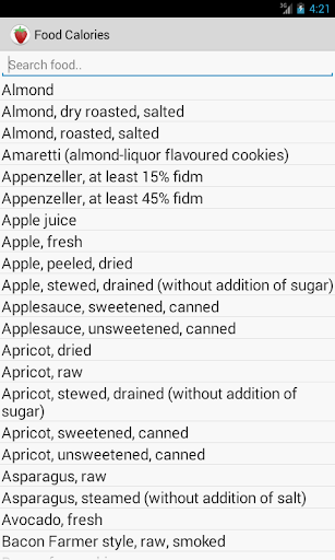 Food Calories Full