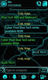 download Blue Tech GO SMS Pro free