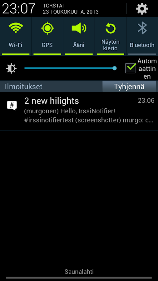   IrssiNotifier- screenshot 