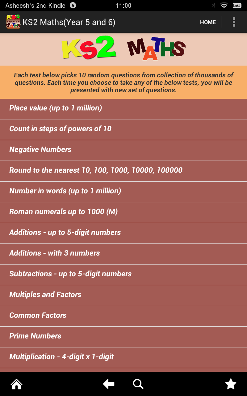 Key Stage 2(KS2) Maths-Yr 5/6 Screen 2