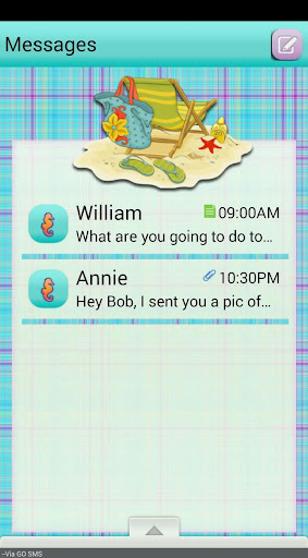 PlaidBeach GO SMS THEME