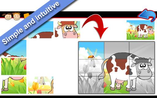 【免費教育App】動物拼圖為孩子們-APP點子