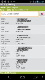 WiFi Key Recovery (needs root) Screenshots 0