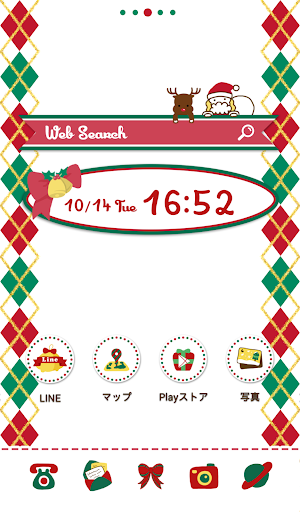 可愛換裝桌布★Xmas argyle