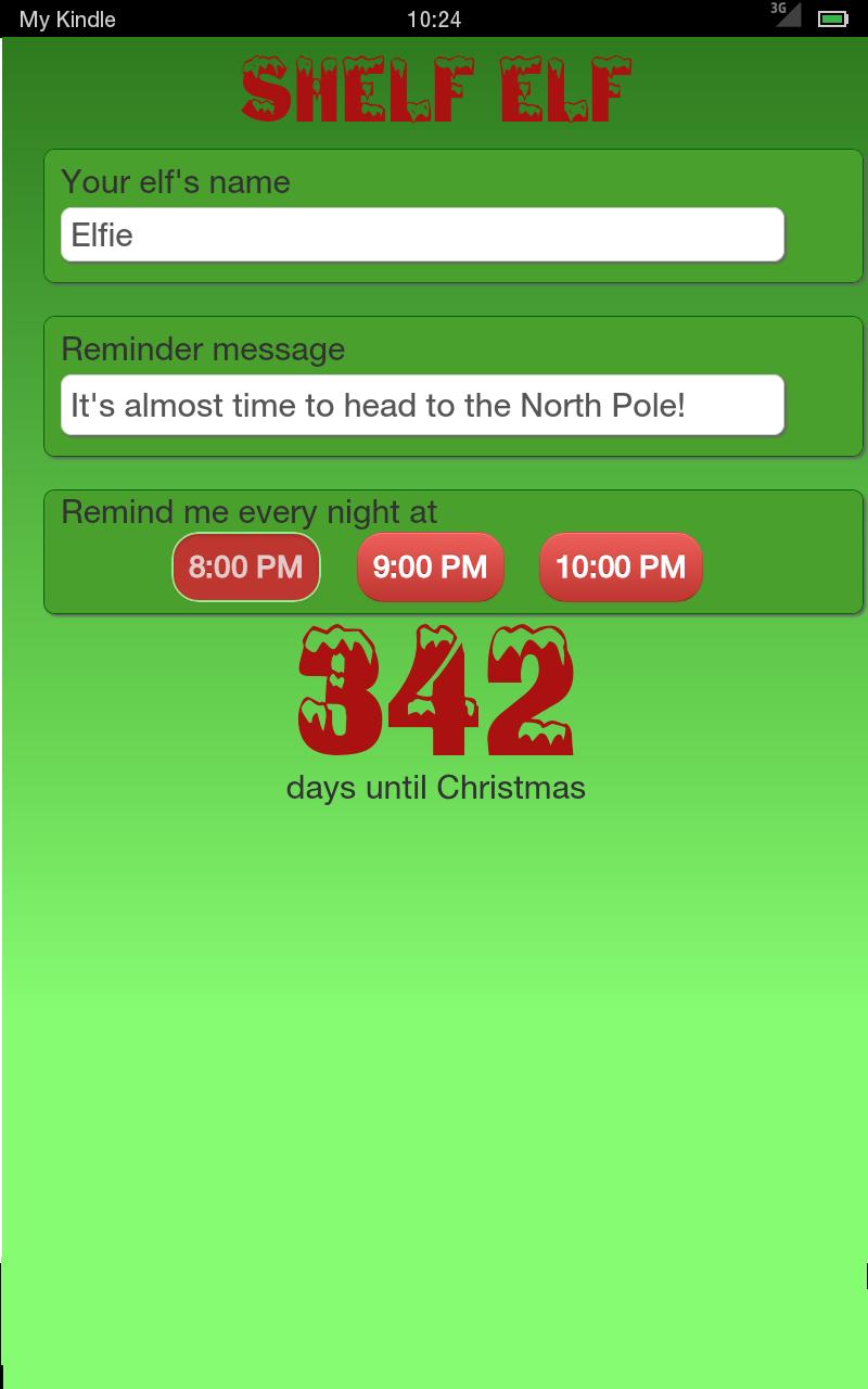 Shelf Elf Reminder Screen 2