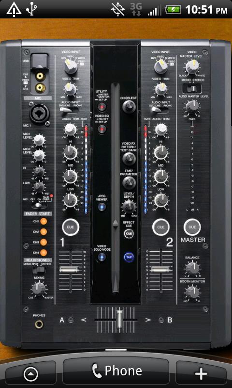 Android application DJ Live Wallpaper screenshort