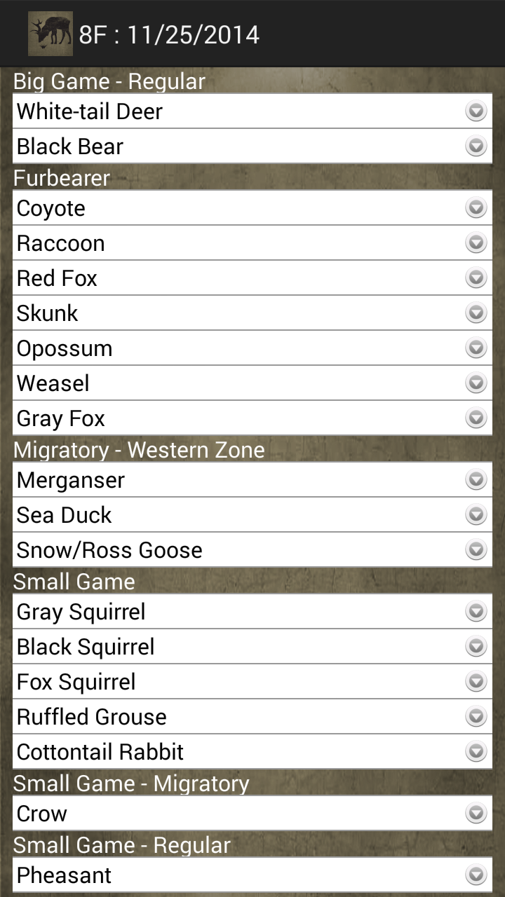 NY Hunting Regulations (PITA) Screen 3