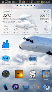 Airplane Go Launcher Ex theme Screenshots 4