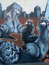 Pigeon Mural